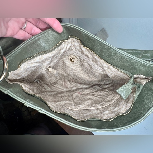 CHARMING CHARLIE Olive green tassel accent shoulder bag - Picture 13 of 13